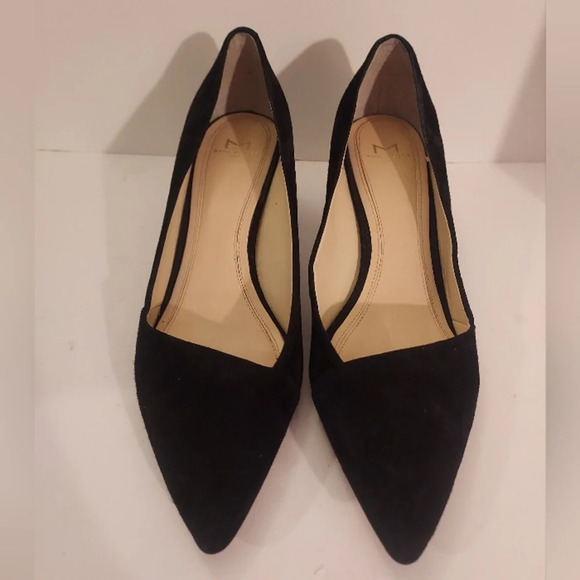 Marc Fisher LTD Black Suede Mlyovani Pointed Toe Block Heels in Size 8 M - Picture 2 of 13